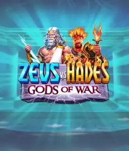 Experience the mythological conflict of Zeus vs Hades: Gods of War slot by Pragmatic Play, highlighting Zeus, the god of thunder alongside Hades, blazing with underworld fury. This image portrays the dramatic clash between these mythic figures, amid a stormy background. Great for mythology enthusiasts, delivering a thrilling adventure. 